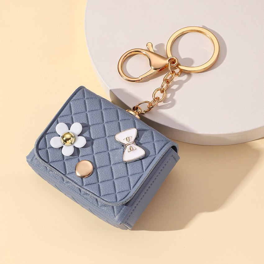 Wholesale Leather Mini Portable Zero Wallet Keychain